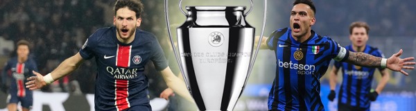 Paris Saint Germain y el Inter definen al campeón de la Champions League.